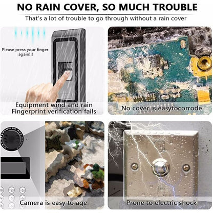Waterproof Metal Cover For Video Camera, Doorbell, Door Lock, Access Door Knob, Protects Device From Sun And Raindrops, - Image 3