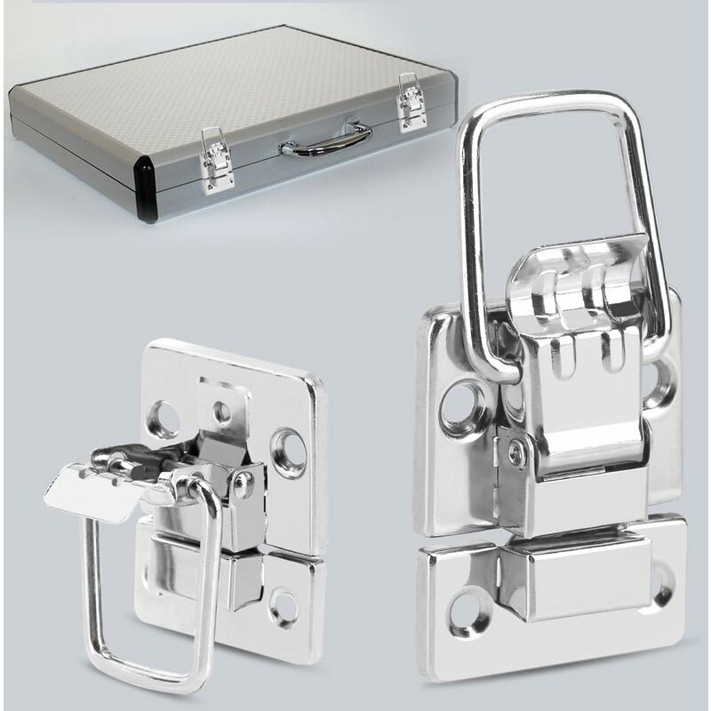 10 pcs Drawer Hardware Clasp Lock For Metal Jewelry Box Suitcase Lock Chests Latch - Image 3