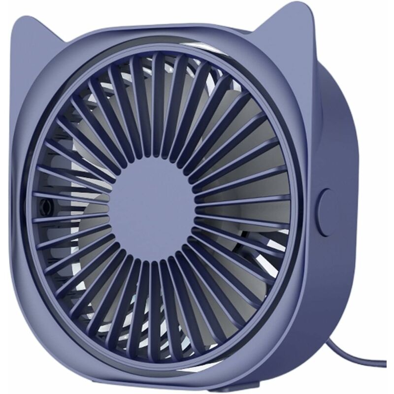 Personal Desk Fans Small Quiet, 3 Wind Speeds, Small Portable Table Fans Fast Cooling For Office, Dorm ROom (Blue) - Image 2