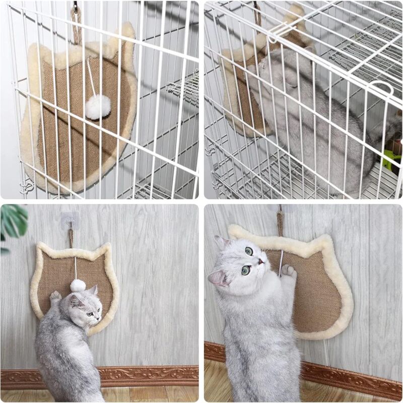 Cat Scratching Post, Cat Scratcher Cardboard Cat Scratcher Cardboard Cat Bowl Durable Cat Scratching Bed High Density - Image 4
