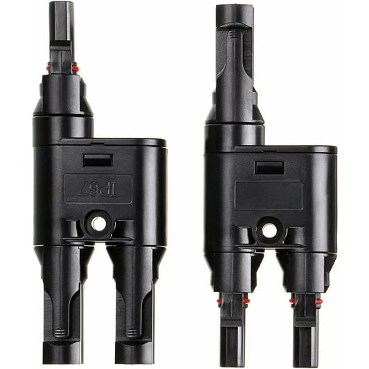 H- 1X Pair Of Solar Panel Connector (1 To 2 Branches), Mc4 Durable And Saving For Family