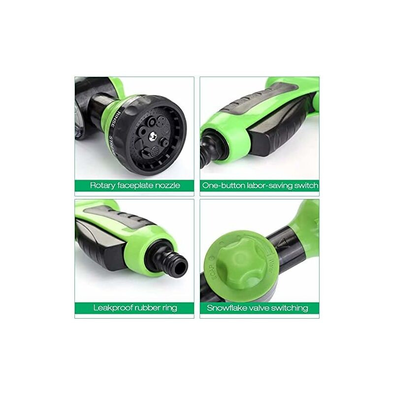 Garden Hose Foam Sprayer, 8 Patterns Nozzles High Pressure Watering Sprayer Soap Dispenser With Soap Tank For Washing - Image 2