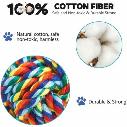 Dog Toys, ROpe Dog Toys, Chew Toys, Interactive Dog Toys, For Small/Medium Dogs (4 Pieces) - Image 2