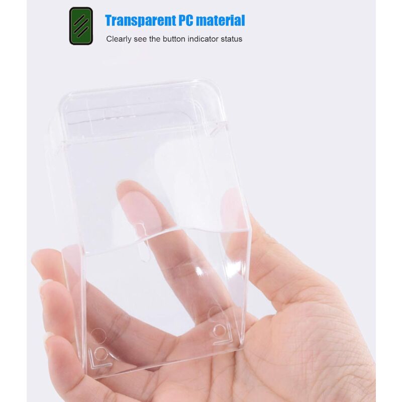Transparent Protective Cover For Outdoor Doorbell, Waterproof, Wireless, Wall Mount - 11 X 6 X 5 Cm - Image 3