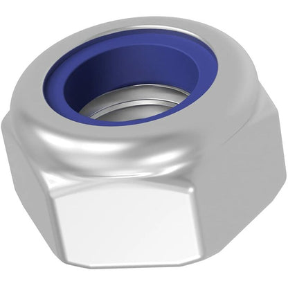 Zinc Steel Lock Nut M10 Pack 25 Hexagonal Locking Lock Nuts Ideal For Carpentry, Construction, Plumbing, Among Other