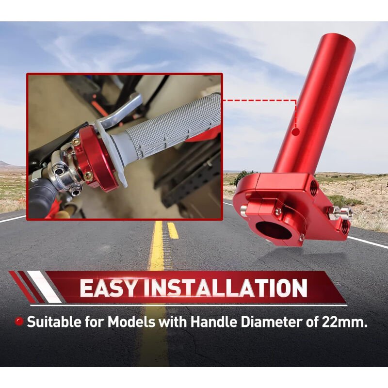 7/8" 22Mm Twist Throttle Grip With Handlebar Clamp Replacement For 50Cc 70Cc 90Cc 110Cc 125Cc Sport Motocross Dirt Pit - Image 3