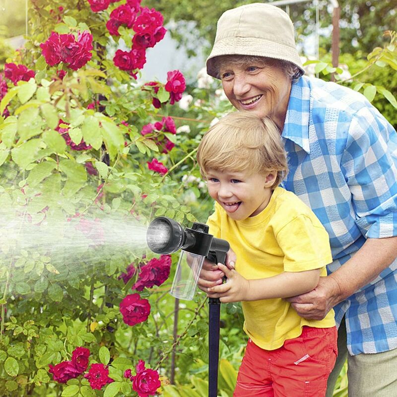 With 8 Watering Modes Garden Foam Sprayer Garden Hose Nozzle Soap Dispenser Gun For Car Washing, Plant Watering And Pet - Image 4