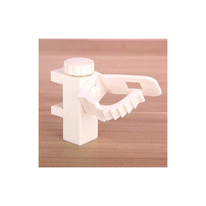 2 pcs Adjustable Crossbar Clamp Holder Curtain ROd Holder Towel Storage Rack Hook For Organizer - Image 4