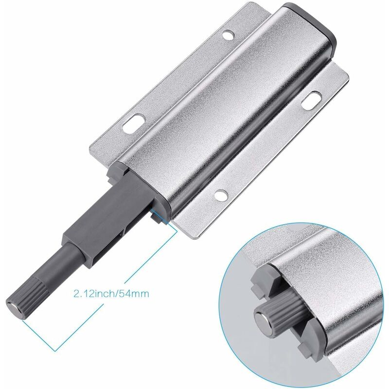 Push To Open Magnet Cabinet Door, 4 pcs Magnetic Latch Push Open DAmper, Push To Open DAmper For Door, Drawer, Furniture - Image 3