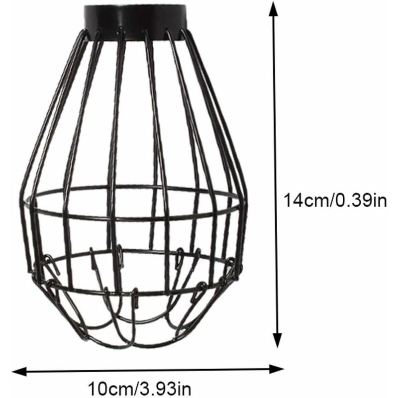 Reptile Heat Lamp Cover, Reptile Heat Lamp Shade - Wire Reptile Heater Guard, Anti-Scald Lamp Mesh Cover For Terrarium - Image 2