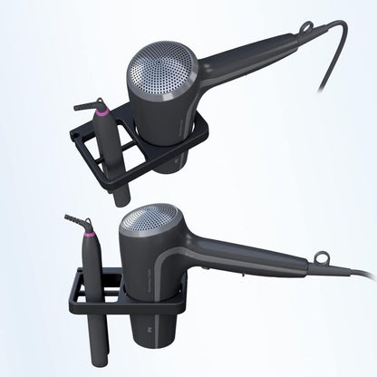Hair Dryer & Hair Straightener Holders, Universal Wall Mount Organizer Accessories - Image 4