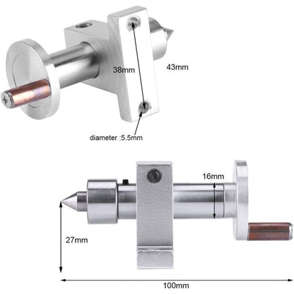 Turning Center ROtating Center Accessory For Lathe Machine Mini Ball Bearing With 2 Wrenches Woodworking Carpentry - Image 3