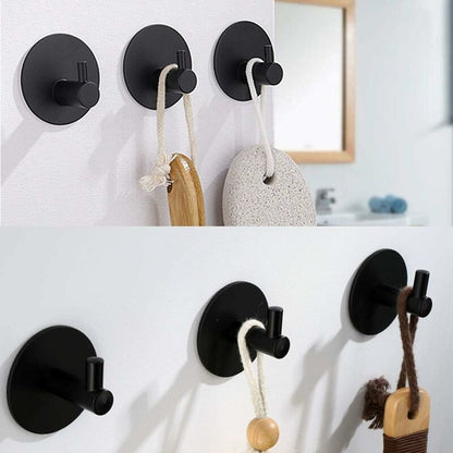 Stainless Steel Bathroom Wall Hooks, Self Adhesive Towel Holder For Kitchen, Living ROom And Office, Rustproof And - Image 3