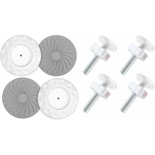 8 pcs Pressure Mounted Baby Proofing Wall Guards, Threaded Spindle ROds, Baby Safety Buffers For Stairs Doors, For