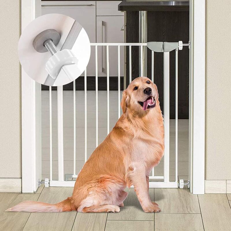 8 pcs Pressure Mounted Baby Proofing Wall Guards, Threaded Spindle ROds, Baby Safety Buffers For Stairs Doors, For - Image 4