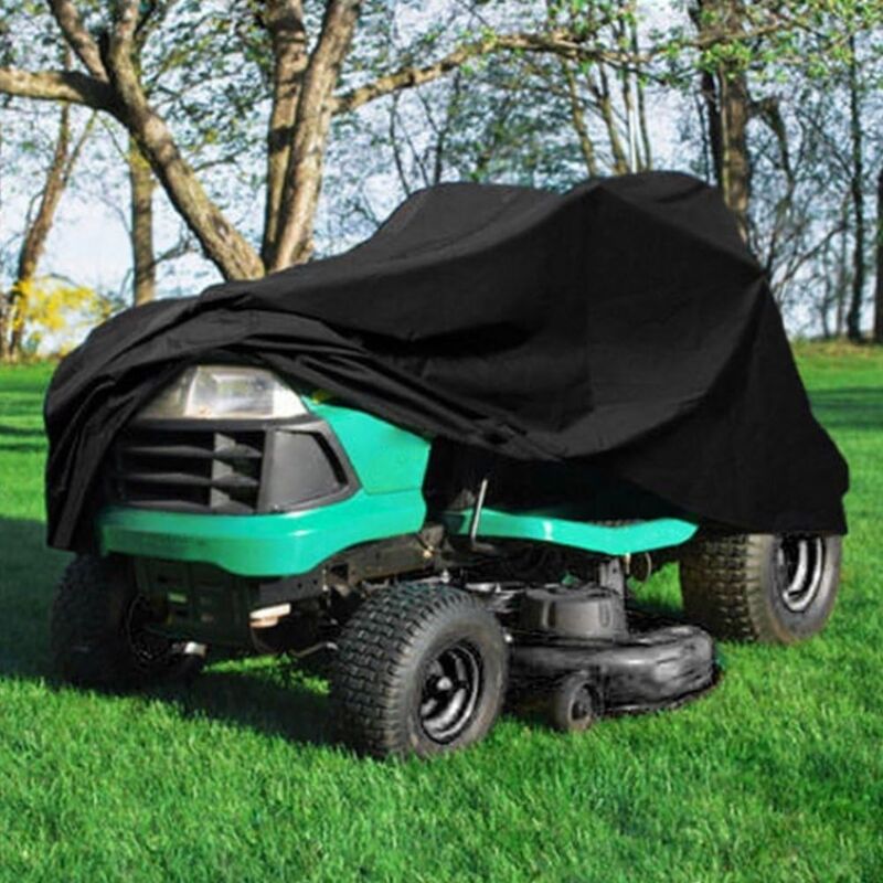 1Pc Waterproof Lawn Mower Cover Uv Resistant Oxford Cloth (170 X 61 X 117Cm, Black) - Image 2