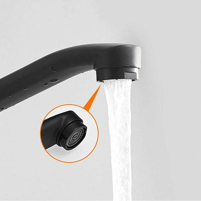 Single Handle Kitchen Faucet Wall Mounted High Quality Brass Body Black Projection 200Mm（G1/2） - Image 4