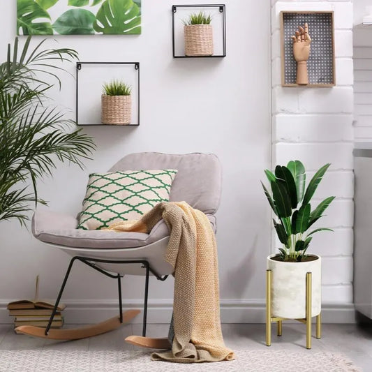 Plant Stand, Simple Style Metal Plant Shelf, Indoor And Outdoor Flower Pot Holder Adjustable Width For 20-30Cm Pots - Image 3