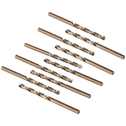 10 pcs M35 Hss Cobalt Drill Bit Set, Steel Twist Drill Bit, Drill Diameter 0.8Mm