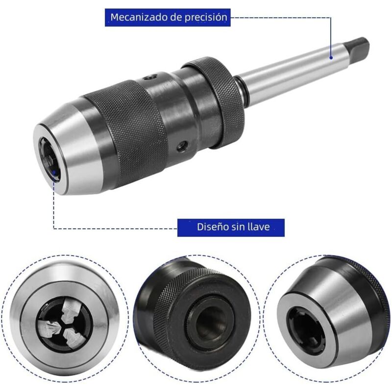 Self-Tightening Drill Chuck Mt2-B16 1-16Mm Mk Taper Chuck For Cnc Lathe Drill - Image 4