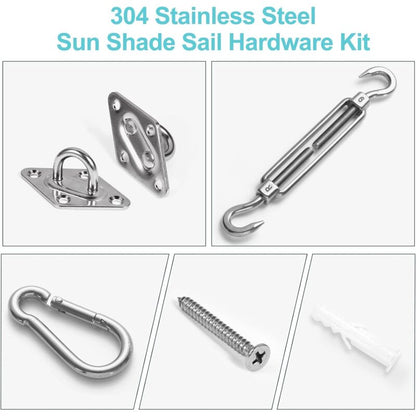 M6 Shade Sail Fixing Kit, Stainless Steel Sun Shade Sail Fixing Kit For Triangle And Square, Rectangle, Sun Shade Sail - Image 3