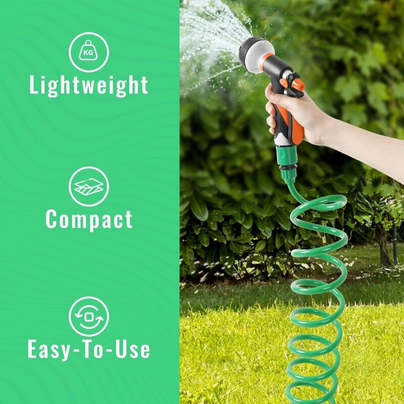 10M Flexible Garden Hose For Garden Shower, Expandable Garden Hose For Garden Watering, Pet, Car Washing. - Image 2