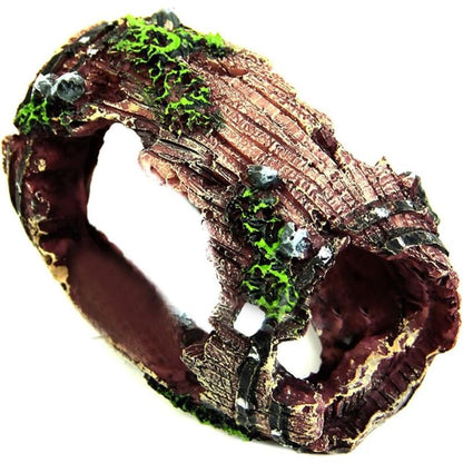 Resin Fish Tank Non-Toxic Ornament Broken Barrel Cave Landscaping Decoration - Image 2