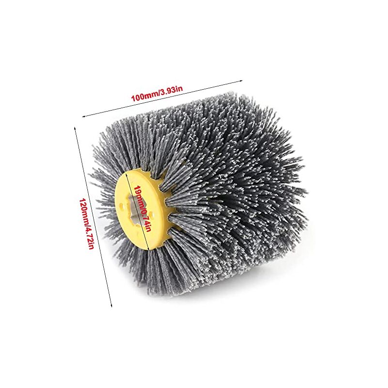 Nylon Brush - Pull Wheel - Polishing Brush - Grit 80/120/180/240 - For Woodworking Machine - Satin Finishing Machine - Image 2