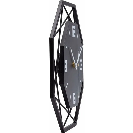 Wall Clock Wood Metal 30Cm Silent Non Ticking Wall Clock Living ROom Bedroom Kitchen Office Large Wall Clock Modern - Image 2