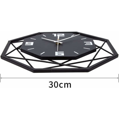 Wall Clock Wood Metal 30Cm Silent Non Ticking Wall Clock Living ROom Bedroom Kitchen Office Large Wall Clock Modern - Image 4