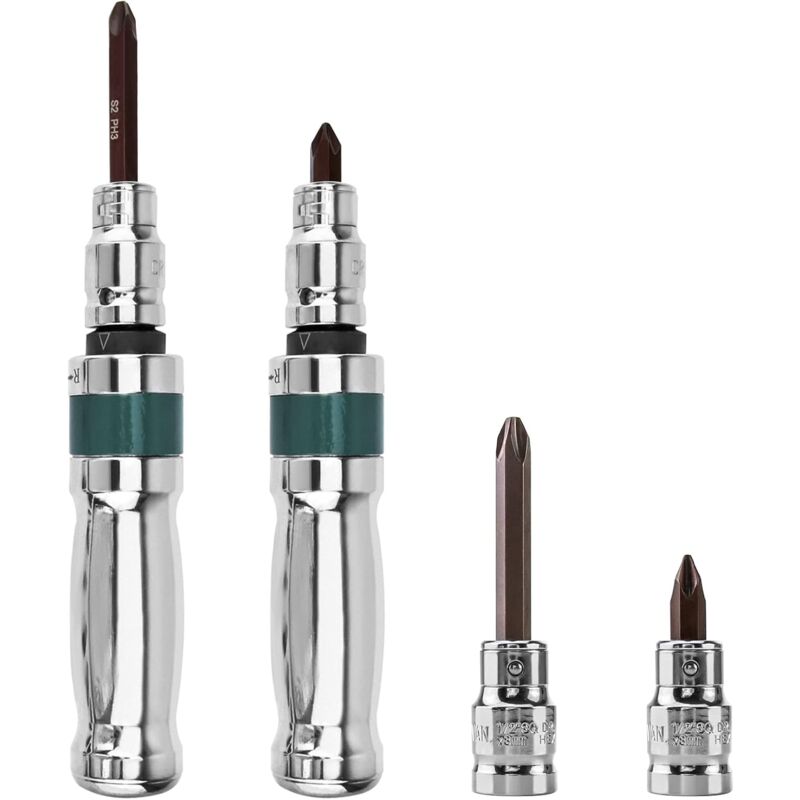 Impact Screwdriver Set, Impact Driver + Adapter + Bits, 12 Pieces, 1/2" - Image 3