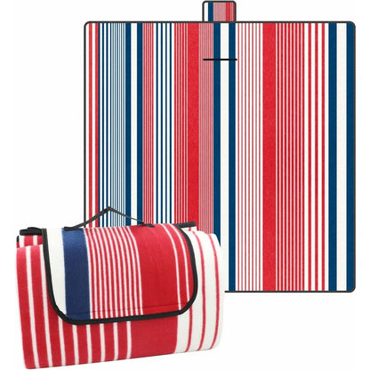 Picnic Mat 200 X 200 Cm, Waterproof Picnic Blanket For Beach And Garden, Large Picnic Tablecloth For Family (4-6 People)