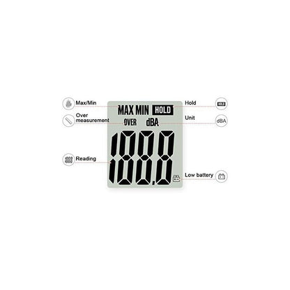 Sound Level Meter 40-130Dba, Professional Decibel Meter With Backlit Display (9V Battery Included) - Image 3
