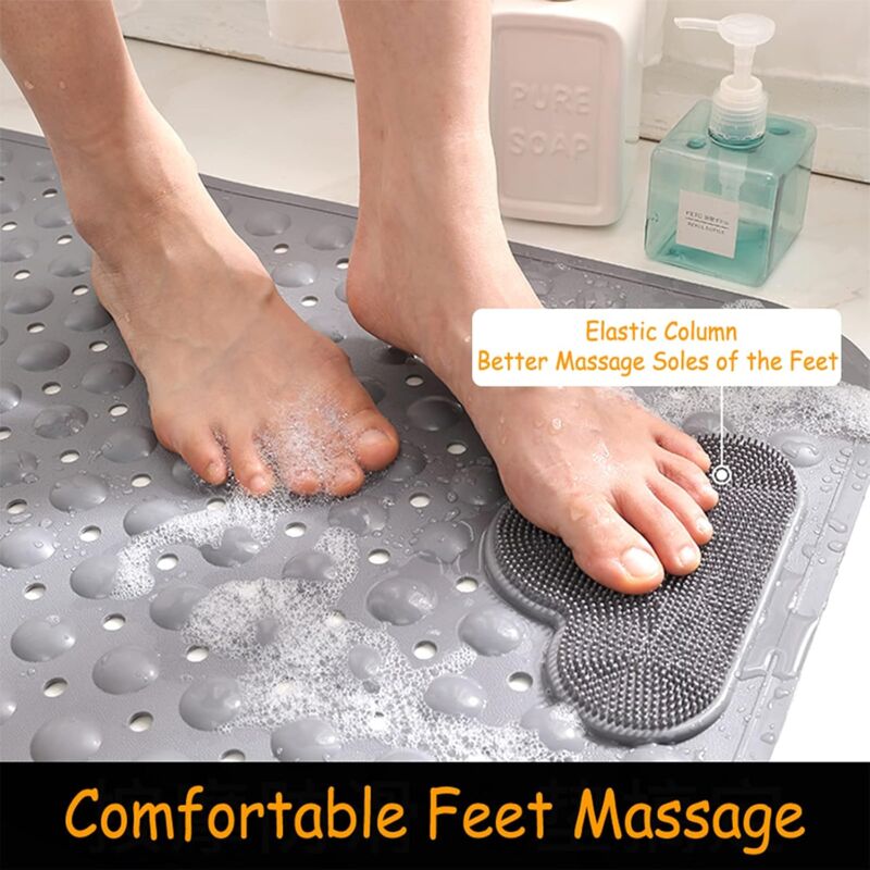 Non-Slip Bath Mat Shower Mat With Foot Massage, Environmentally Friendly Pvc Anti-Mold Bathroom Bathtub Mat Floor - Image 3