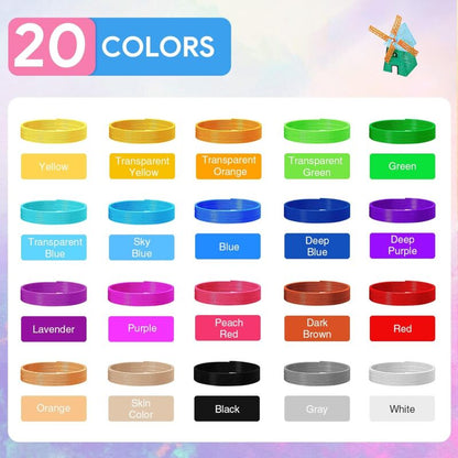 3D Pla Filament, 3D Refill 1.75Mm, 3D Filament 5M 20 Colors Each, Suitable For Kids And Adults, 3D Pen Accessory - Image 2