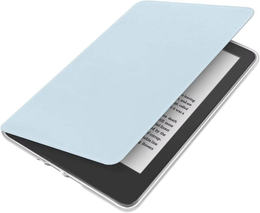 360° Rotating & Detachable Magnetic Case for 6.8" Kindle Paperwhite 11th Generation (2021)  – Auto Wake/Sleep, Hands-Free Stand, Clear Back Cover(Light blue) - Image 2