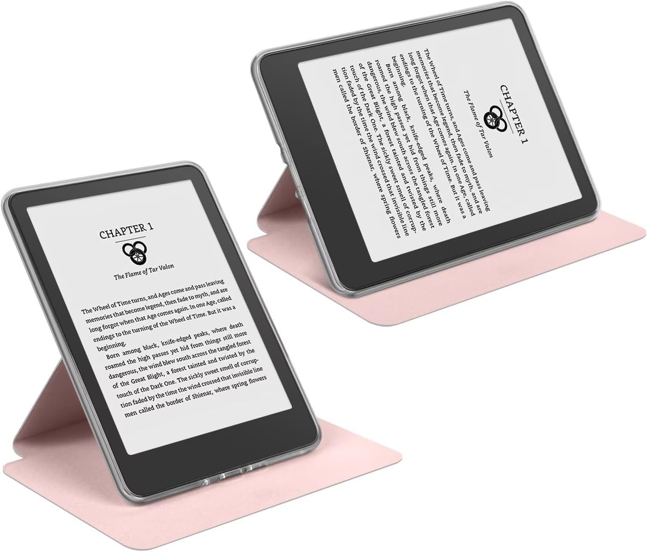 360° Rotating & Detachable Magnetic Case for 7" Kindle Paperwhite 12th Generation (2024)  – Auto Wake/Sleep, Hands-Free Stand, Clear Back Cover(pink) - Image 5