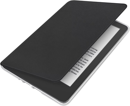 360° Rotating & Detachable Magnetic Case for 7" Kindle Paperwhite 12th Generation (2024)  – Auto Wake/Sleep, Hands-Free Stand, Clear Back Cover (black) - Image 2