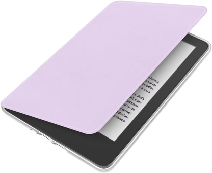 360° Rotating & Detachable Magnetic Case for 6.8" Kindle Paperwhite 11th Generation (2021)  – Auto Wake/Sleep, Hands-Free Stand, Clear Back Cover (Light purple) - Image 2