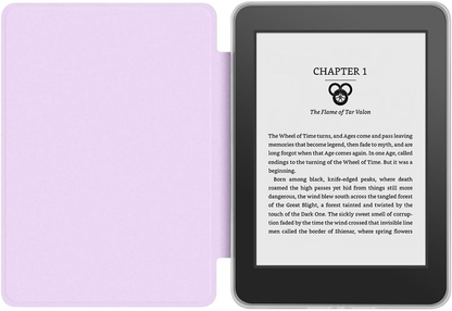360° Rotating & Detachable Magnetic Case for 6.8" Kindle Paperwhite 11th Generation (2021)  – Auto Wake/Sleep, Hands-Free Stand, Clear Back Cover (Light purple) - Image 3