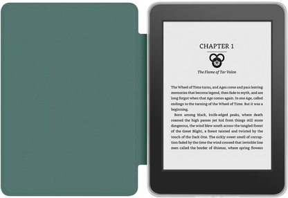 360° Rotating & Detachable Magnetic Case for 6.8" Kindle Paperwhite 11th Generation (2021)  – Auto Wake/Sleep, Hands-Free Stand, Clear Back Cover (Dark Green) - Image 3