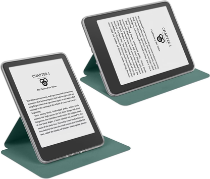 360° Rotating & Detachable Magnetic Case for 6.8" Kindle Paperwhite 11th Generation (2021)  – Auto Wake/Sleep, Hands-Free Stand, Clear Back Cover (Dark Green) - Image 5