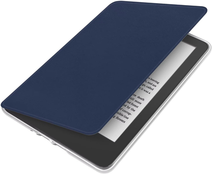 360° Rotating & Detachable Magnetic Case for 6.8" Kindle Paperwhite 11th Generation (2021)  – Auto Wake/Sleep, Hands-Free Stand, Clear Back Cover (Dark Blue) - Image 2