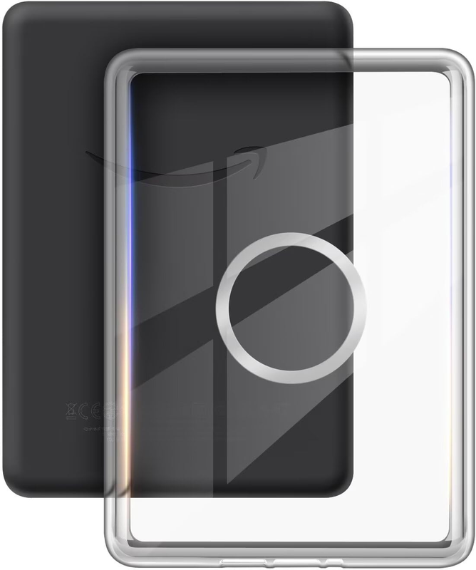 360° Rotating & Detachable Magnetic Case for 6.8" Kindle Paperwhite 11th Generation (2021)  – Auto Wake/Sleep, Hands-Free Stand, Clear Back Cover (Dark Blue) - Image 6