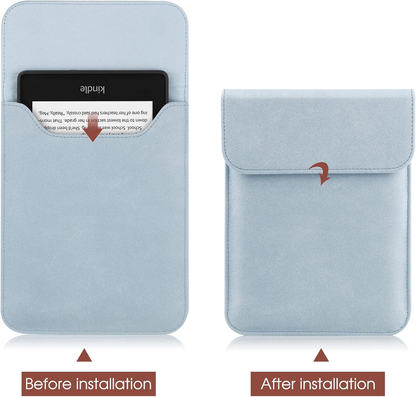 Universal Sleeve Case for 6"，6.8", Kindle Paperwhite/Colorsoft/Signature Edition 2024-2012 Sleeve Bag Pouch Cover for 6-6.8'' Kobo/Tolino/Pocketbook 6-inch ebook Reader,Blue - Image 3