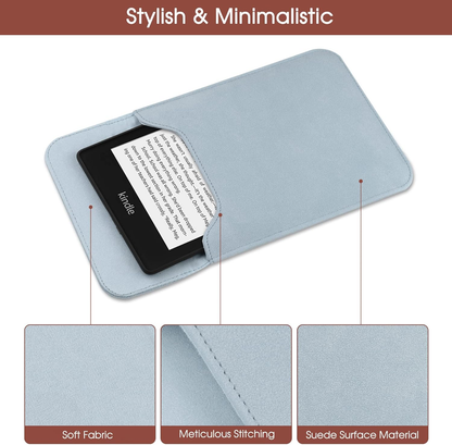 Universal Sleeve Case for 6"，6.8", Kindle Paperwhite/Colorsoft/Signature Edition 2024-2012 Sleeve Bag Pouch Cover for 6-6.8'' Kobo/Tolino/Pocketbook 6-inch ebook Reader,Blue - Image 4