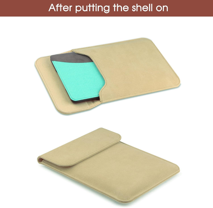 Universal Sleeve Case for 6"，6.8", Kindle Paperwhite/Colorsoft/Signature Edition 2024-2012 Sleeve Bag Pouch Cover for 6-6.8'' Kobo/Tolino/Pocketbook 6-inch ebook Reader,Khaki - Image 5