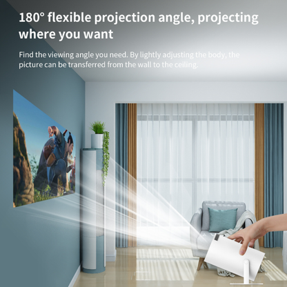 HY300PRO Mini Projector with WiFi and Bluetooth, Portable Projector 720p Support, Auto Keystone, 180 Degree Rotation, Smart Proyector for Home Outdoor - Image 5
