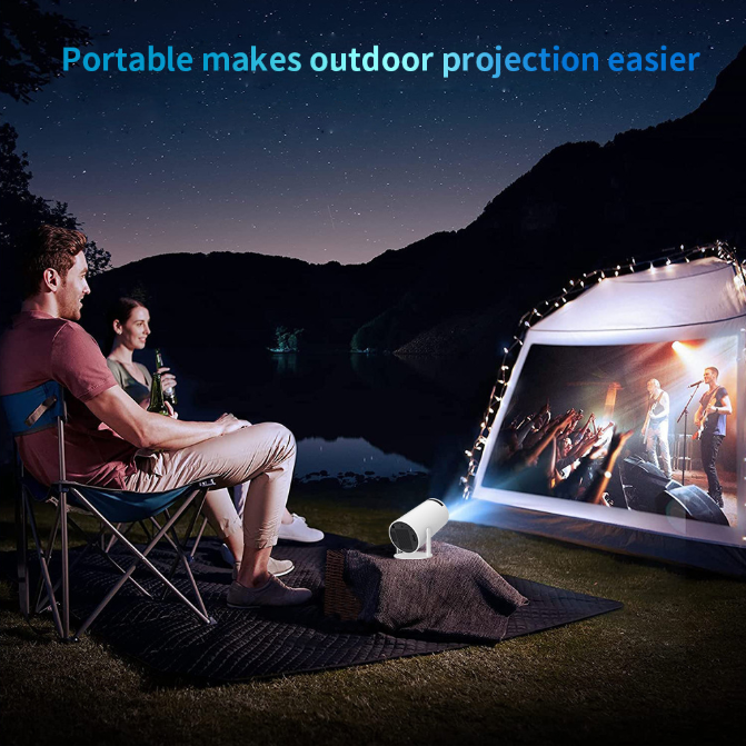 HY300PRO Mini Projector with WiFi and Bluetooth, Portable Projector 720p Support, Auto Keystone, 180 Degree Rotation, Smart Proyector for Home Outdoor - Image 6