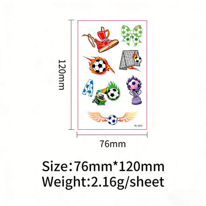 2026 World Cup Glow in the Dark Face Tattoos Waterproof Sweatproof Temporary Stickers 10 Sheets - Image 2